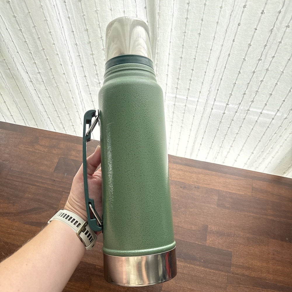 Vintage Classic Green STANLEY THERMOS-Vacuum Seal Bottle-1.1 Quart-1 Liter - Picture 4 of 6